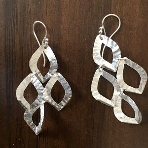 Silver dangle earrings